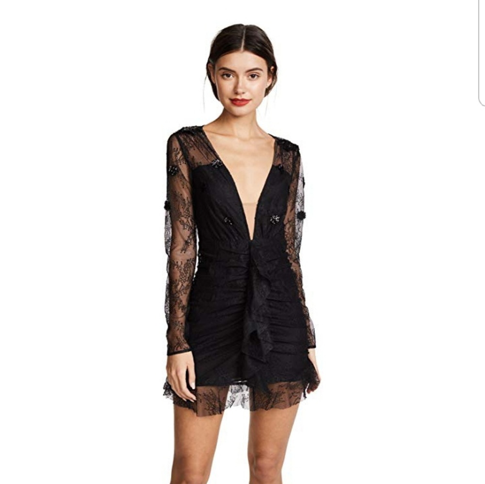 For Love and Lemons Daisy Lace Mini Dress